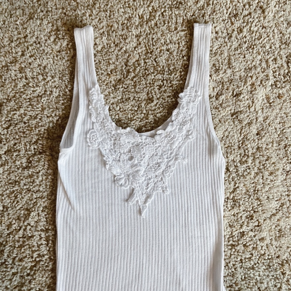 Hollister Embroidered Tank Top